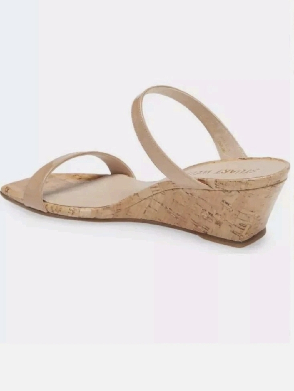 STUART WEITZMAN Womens Beige Cork Double Band Aleena Wedge Sandal 7 B MSRP $395 - Picture 9 of 16